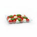 Elément de plateau réutilisable plastique vert transparent "Klarity" 13 x 13 cm - 50 unités