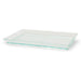 Elément de plateau réutilisable plastique vert transparent "Klarity" 18 x 13 cm - 50 unités