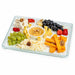 Plateau plastique PS vert transparent "Klarity" 38 x 27,4 x 1,8 cm - 25 unités