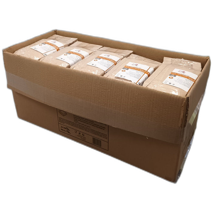 Boîte "Kray" carrée carton brun avec couvercle à fenêtre - 350 ml - 11,5 cm x 11,5 cm x 4 cm - 25 unités