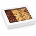 Boîte "Kray" carrée carton blanc avec couvercle à fenêtre en PLA 900 ml 15,5 cm x 15,5 cm x 5 cm - 25 unités