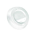 Couvercle plastique PS dôme blanc avec bec - Ø 7 cm - H 2 cm - 100 unités