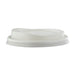 Couvercle CPLA dôme blanc avec bec - Ø 9 cm - H 1,9 cm - 50 unités