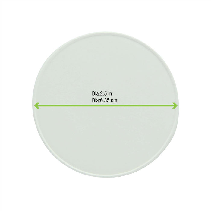 Couvercle carton blanc chaud et froid - Ø 6,2 cm - 50 unités