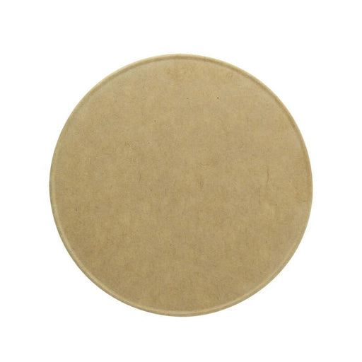 Couvercle plat brun en carton kraft - Ø 7,4 cm - H 0,8 cm - 50 unités