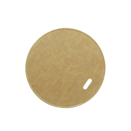 Couvercle carton kraft chaud et froid - 8 cm x 1 cm - Ø 8 cm - H 1 cm - 50 unités