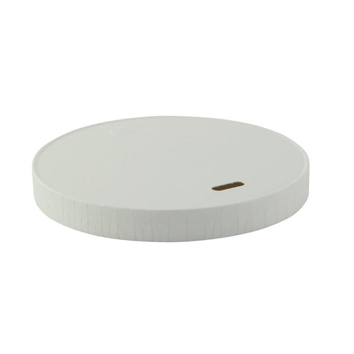 Couvercle carton blanc chaud et froid - 9 cm x 1 cm - Ø 9 cm - H 1 cm - 50 unités