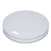Couvercle carton blanc plat sans matière plastique - Ø 9 cm - 50 unités