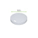 Couvercle carton blanc plat sans matière plastique - Ø 9 cm - 50 unités