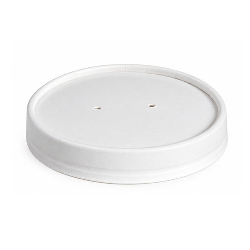 Couvercle carton blanc chaud et froid - Ø 7,4 cm - Compatible avec 210POB121, 210POB81, 210POC121N, 210POC81N, 210POCLA3 - 50 unités
