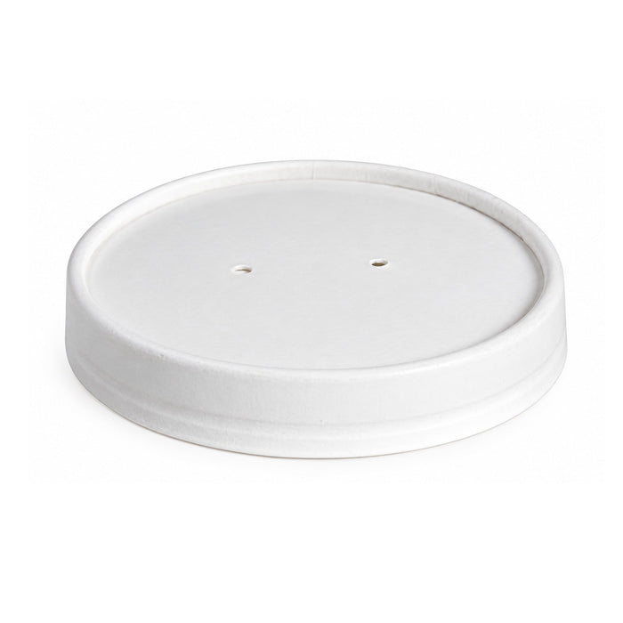 Couvercle carton blanc chaud et froid - Ø 7,4 cm - Compatible avec 210POB121, 210POB81, 210POC121N, 210POC81N, 210POCLA3 - 50 unités