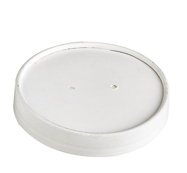 Couvercle carton blanc chaud et froid - Ø 7,4 cm - Compatible avec 210POB121, 210POB81, 210POC121N, 210POC81N, 210POCLA3 - 50 unités