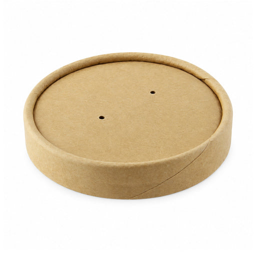Couvercle carton kraft chaud et froid - Ø 9 cm - Compatible avec 210GPU12, 210GPU14, 210SOUP8, 210SOUPK13K, 210SOUPK8K - 50 unités