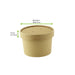 Couvercle carton kraft chaud et froid - Ø 9 cm - Compatible avec 210GPU12, 210GPU14, 210SOUP8, 210SOUPK13K, 210SOUPK8K - 50 unités