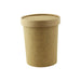 Couvercle carton kraft chaud et froid - Ø 9,8 cm - Compatible avec 210SOUP16, 210SOUP24, 210SOUPK17K - 50 unités