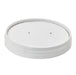 Couvercle carton blanc chaud et froid - Ø 9,7 cm - H 1,5 cm - 50 unités