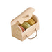 Boîte mini buche bois pour 3 macarons 11 x 8 x 5,5 cm - 100 unités