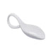 Mini cuillère en porcelaine blanche 11,8 x 4,1 x 3 cm - 4 unités