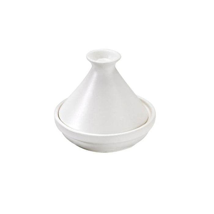 Mini tajine en porcelaine blanche - Ø 9 cm - H 8 cm - 4 unités
