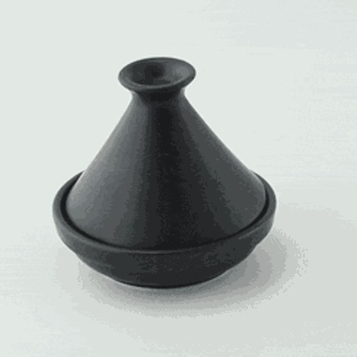 Mini tajine en porcelaine noire - Ø 9 cm - H 8 cm - 24 unités