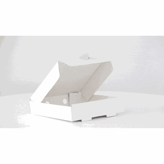 Mini boîte à pizza carton blanc - 9 cm x 9 cm x 2 cm - 500 unités