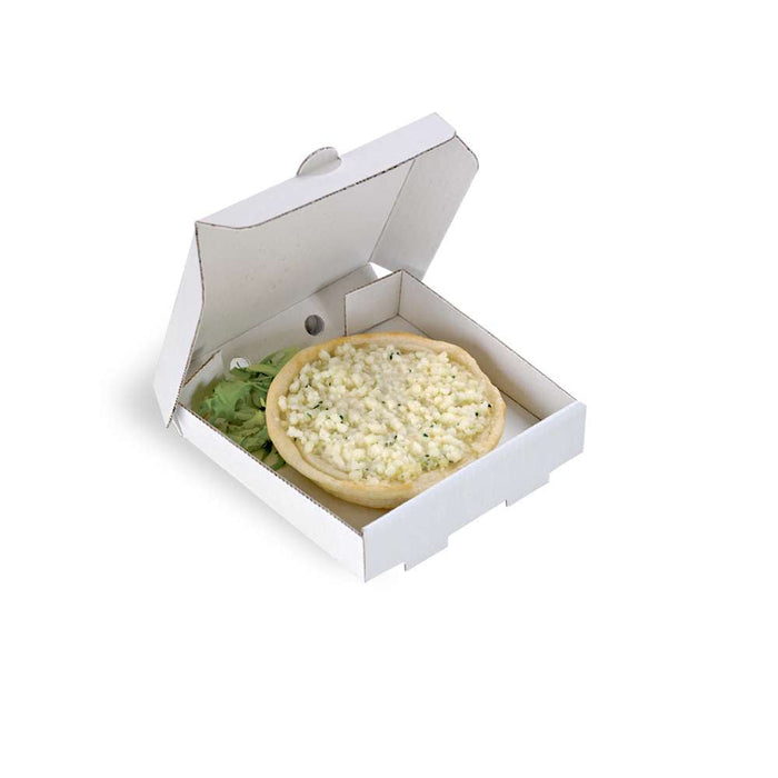 Mini boîte à pizza carton blanc - 9 cm x 9 cm x 2 cm - 500 unités
