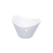 Mini pot en porcelaine blanche 6,6 cm x 5,4 cm x 4,5 cm - 4 unités