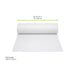 Nappe en rouleau cellulose damassée blanche - 100 m x 1,2 m - dimensions