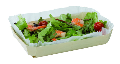 Moule de cuisson bois avec caissette papier 750 ml 26 cm x 16 cm x 4 cm - 20 unités