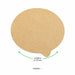 Opercule de scellage kraft "Opco" rond - Ø 17 cm - dimensions