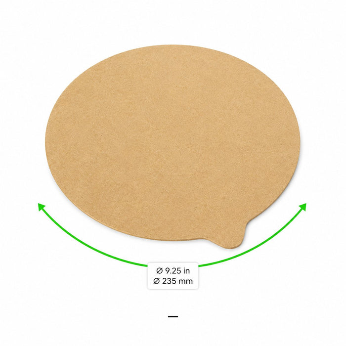 Opercule de scellage kraft "Opco" rond - Ø 23,5 cm - dimensions