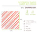 Papier alimentaire blanc ingraissable décor rayures rouges - 31 cm x 32 cm - 500 unités