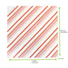 Papier alimentaire blanc ingraissable décor rayures rouges - 31 cm x 32 cm - 500 unités