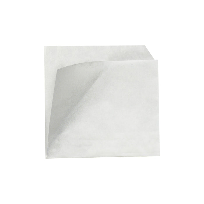 Sac papier blanc ingraissable ouvert sur 2 côtés  - 11 cm x 11 cm - 1000 Pcs