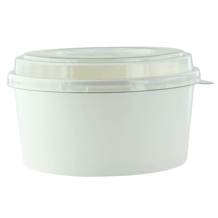 Saladier rond "Buckaty" en carton blanc - 940 ml - Ø 15 cm - H 7,5 cm - 360 unités