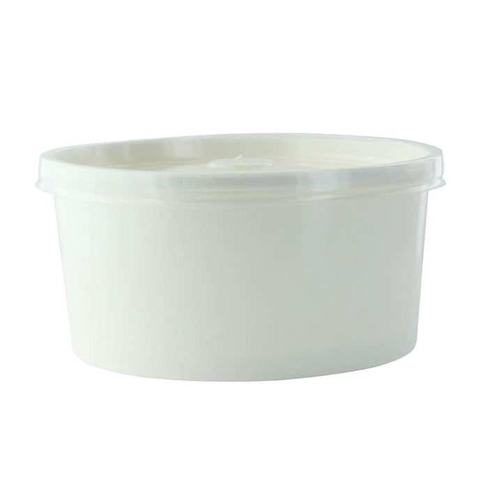 Saladier rond "Buckaty" en carton blanc - 940 ml - Ø 15 cm - H 7,5 cm - 360 unités
