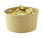 Saladier rond "Buckaty" en carton kraft - 1000 ml - Ø 15 cm - H 7,5 cm - 45 unités