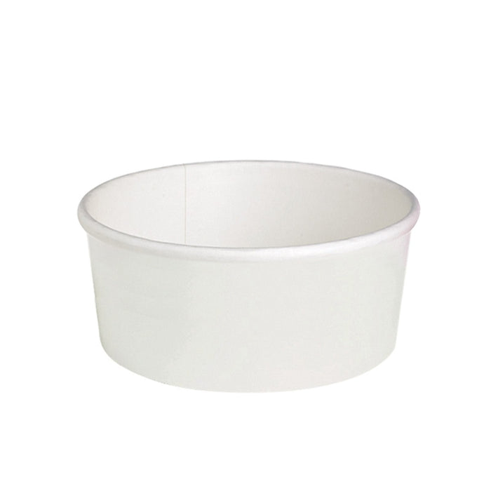 Saladier rond "Buckaty" en carton blanc - 1500 ml - Ø 18,6 cm - H 6,6 cm - 50 unités