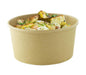 Saladier rond "Buckaty" en carton kraft - 1560 ml - Ø 18,5 cm - H 8,2 cm - 45 unités