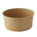 Saladier rond "Buckaty" en carton kraft - 1560 ml - Ø 18,5 cm - H 8,2 cm - 45 unités