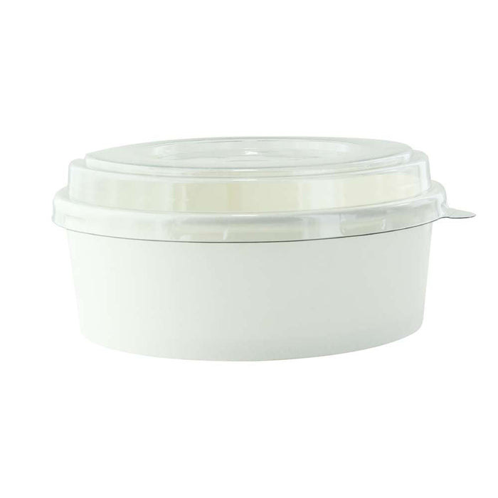 Saladier rond "Buckaty" en carton blanc - 580 ml - Ø 15 cm - H 5 cm - 360 unités