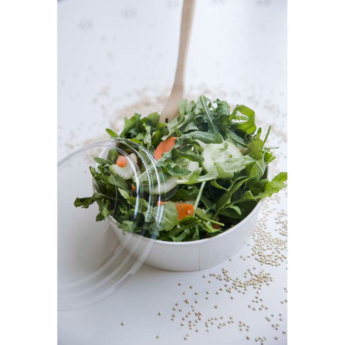 Saladier rond "Buckaty" en carton blanc - 580 ml - Ø 15 cm - H 5 cm - 360 unités