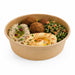 Saladier rond "Buckaty" en carton kraft - 880 ml - Ø 18,5 cm - H 5,1 cm - 45 unités