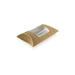 Etui carton ondulé avec fenêtre carré pour sandwich chaud 14,5 cm x 15 cm x 5,5 cm - 25 unités