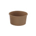 Pot carton kraft brun chaud et froid 270 ml - Ø 9,6 cm - H 5,3 cm - 50 unités