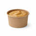 Pot carton kraft brun chaud et froid 60 ml - Ø 6,2 cm - H 3,5 cm - 50 unités