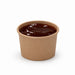 Pot carton kraft brun chaud et froid - 6,1 cm x 4,6 cm x 5,8 cm - 50 unités