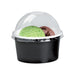 Pot carton noir chaud et froid 280 ml - Ø 9,5 cm - H 6,2 cm - 50 unités