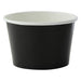 Pot carton noir chaud et froid 280 ml - Ø 9,5 cm - H 6,2 cm - 50 unités