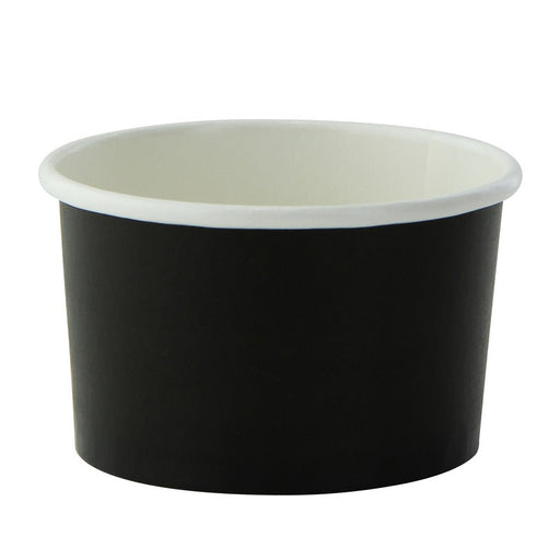 Pot carton noir chaud et froid 60 ml - Ø 6,2 cm - H 3,5 cm - 50 unités